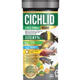 Boost Cichlid Staple Formula Veggie อาหารปลาหมอและปลาสวยงามสูตรพืช (เม็ดจมช้า)