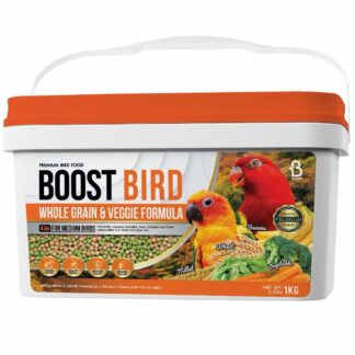 Boost Bird Whole Grain & Veggie Formula อาหารนกแก้วสูตรธัญพืชและผัก เพื่อนกแก้วและนกทุกประเภท