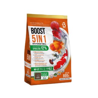 Boost 5 in 1 อาหารปลาสวยงามสูตรพรีเมียม เร่งโต เร่งสี