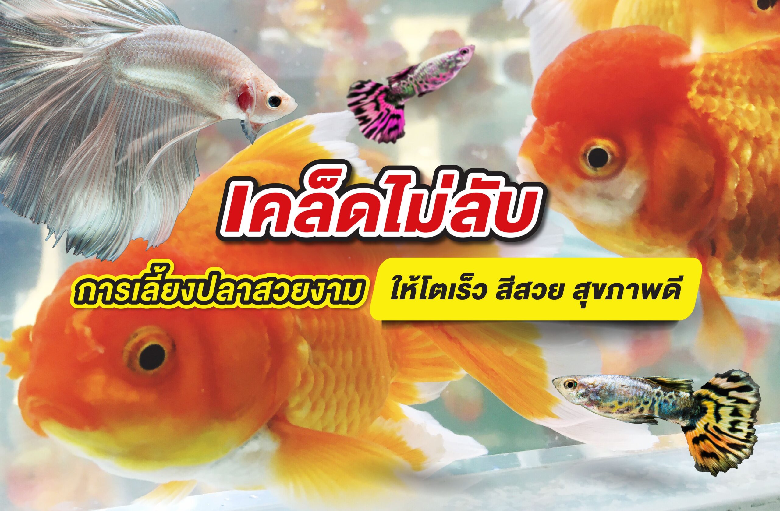 เคล็ดไม่ลับ การเลี้ยงปลาสวยงามให้โตเร็ว สีสวย สุขภาพดี